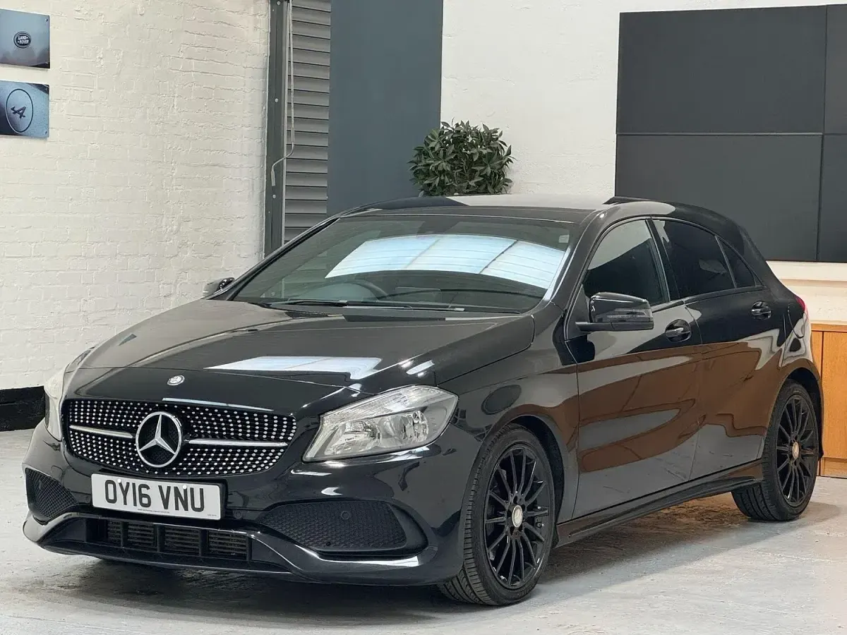Used Mercedes A220 AMG line 174 HP (127 kW) 2016 Black Hatchback
