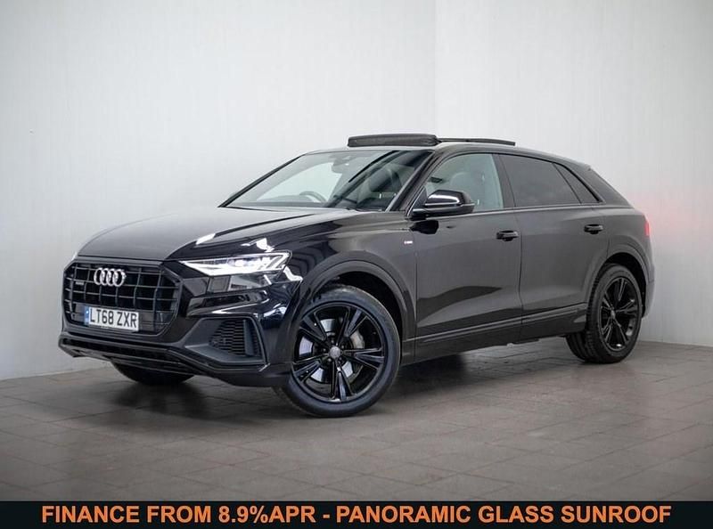 Black Used 2018 Audi Q8 S-Line SUV | £34,480 (Fair price) - Image 1/4