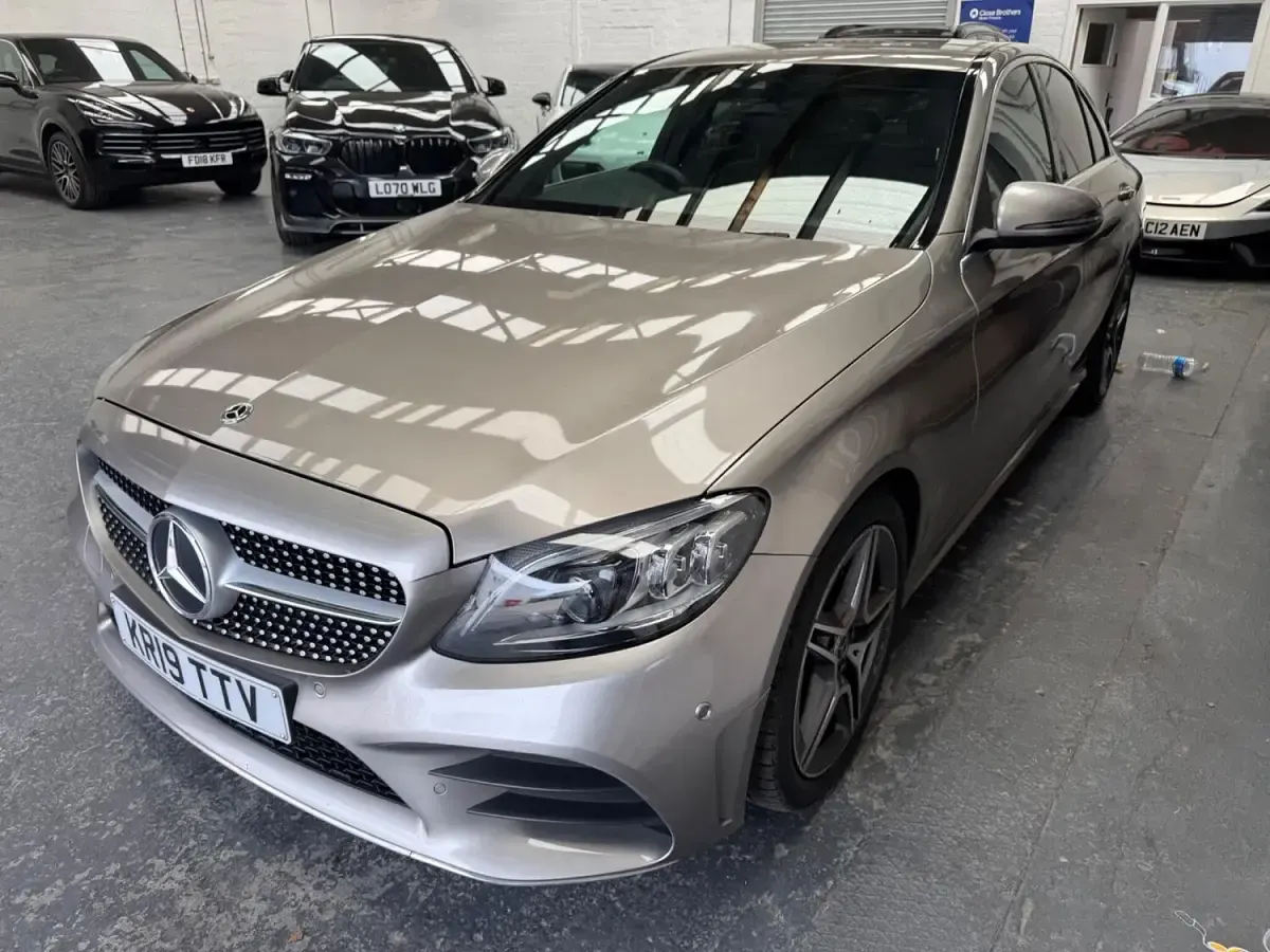 Used Mercedes C300 AMG Line Premium 2019 Silver Sedan