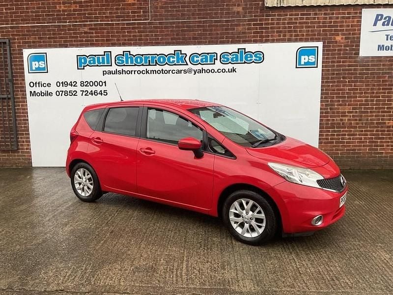 Used Nissan Note Acenta Premium 80 HP (58 kW) 2016 Red Hatchback