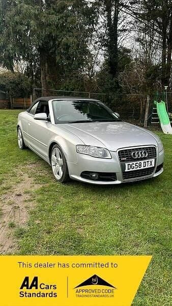 Silver Used 2008 Audi A4 Cabriolet S-Line Cabriolet | £3,750 (Fair price) - Image 1/2