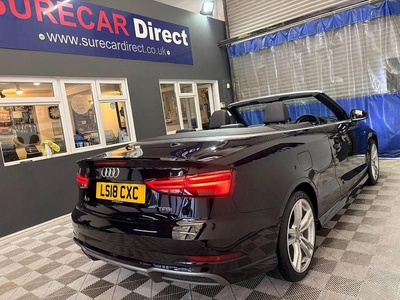 Used Audi A3 Cabriolet S-Line 150 HP (110 kW) 2018 Black Cabriolet