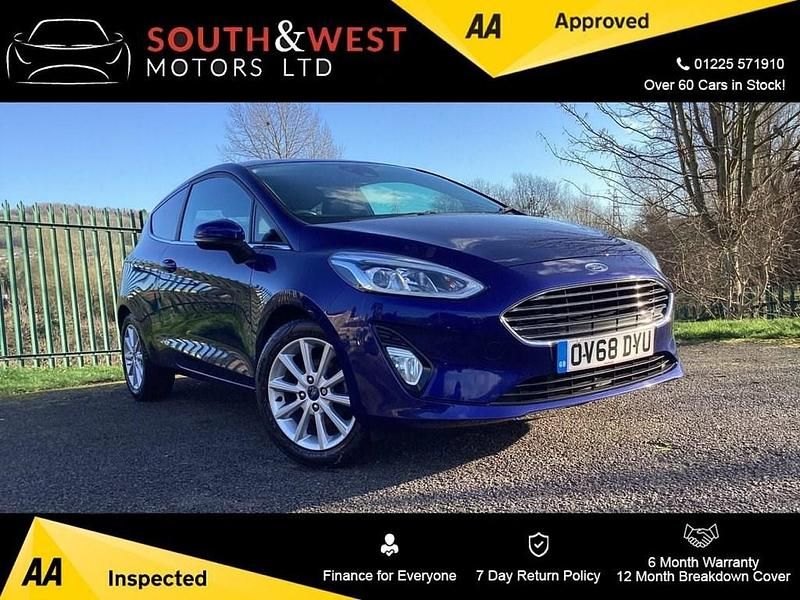 Used Ford Fiesta Titanium 125 HP (91 kW) 2018 Blue Hatchback