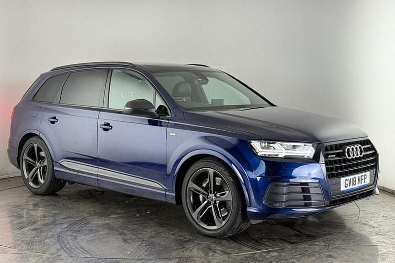 Blue Used 2018 Audi Q7 Black Edition SUV | £27,400 (Good price) - Image 1/1