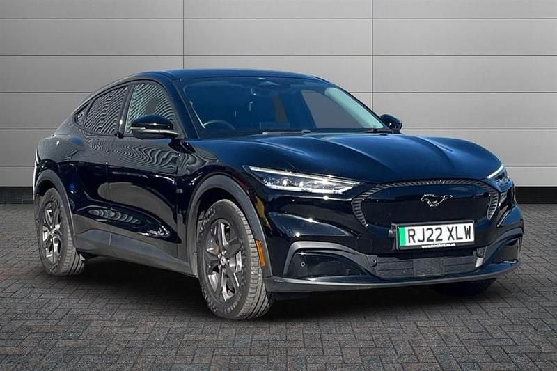 Absolute black Used 2022 Ford Mustang Mach-E Extended Range SUV | £23,495 (Fair price) - Image 1/4
