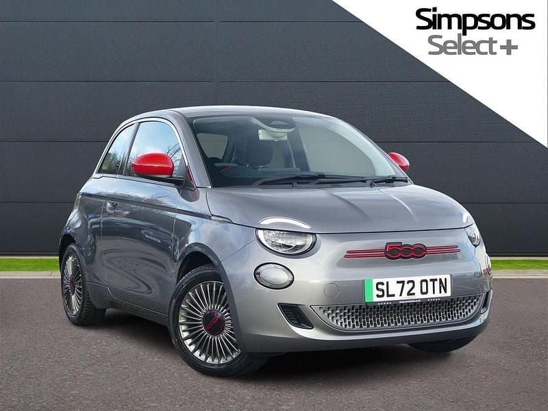 Grey Used 2022 Fiat 500e Red Hatchback | £12,495 (Good price) - Image 1/4