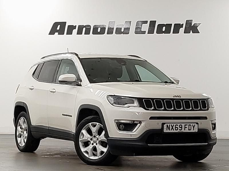 White Used 2019 Jeep Compass Limited SUV | £11,998 (Fair price) - Image 1/4