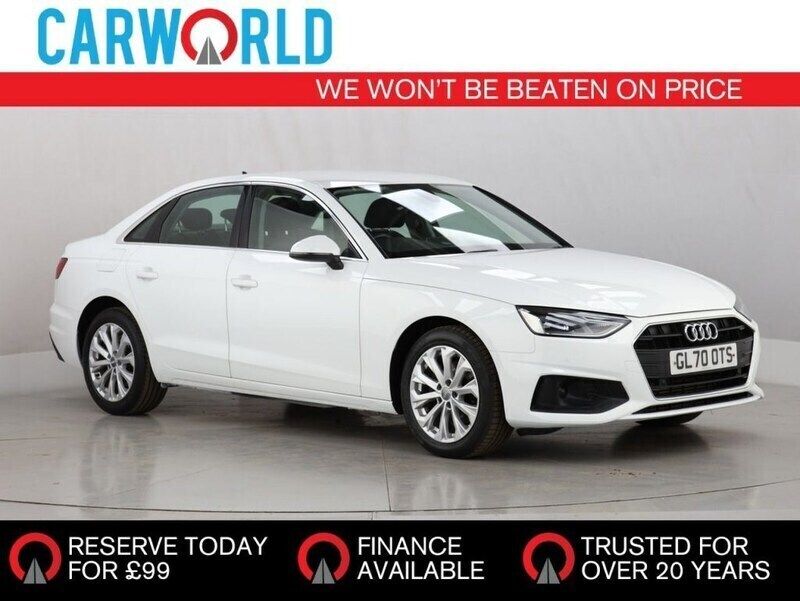 White Used 2020 Audi A4 Comfort Sedan | £12,990 (Good price) - Image 1/3