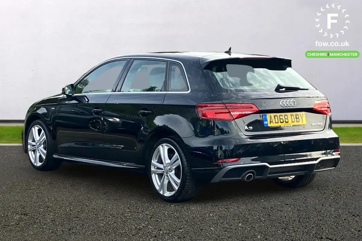 Begagnad Audi A3 S-Line 2019 Svart Sedan