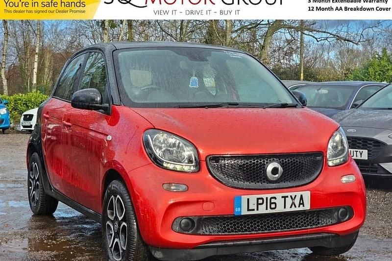 Used Smart ForFour Prime 71 HP (52 kW) 2016 Red Hatchback