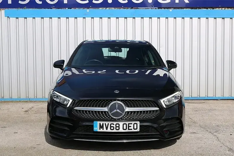 Used Mercedes A180 AMG line 116 HP (85 kW) 2018 Black Hatchback