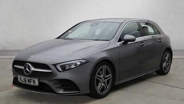 Used Mercedes A180 AMG line 116 HP (85 kW) 2018 Grey Hatchback