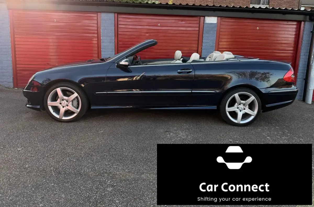 Begagnad Mercedes CLK200 2009 Blå Cab