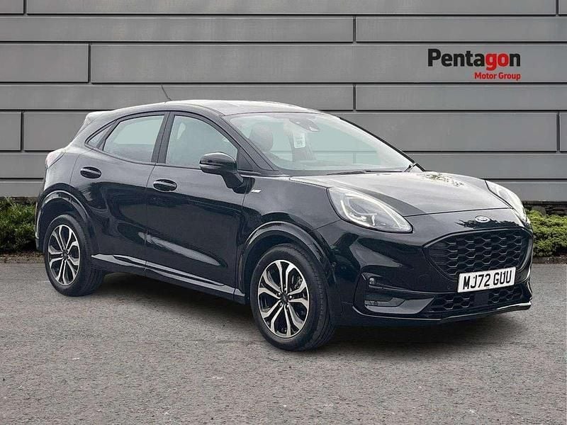 Black Used 2022 Ford Puma ST-Line SUV | £15,495 (Fair price) - Image 1/4