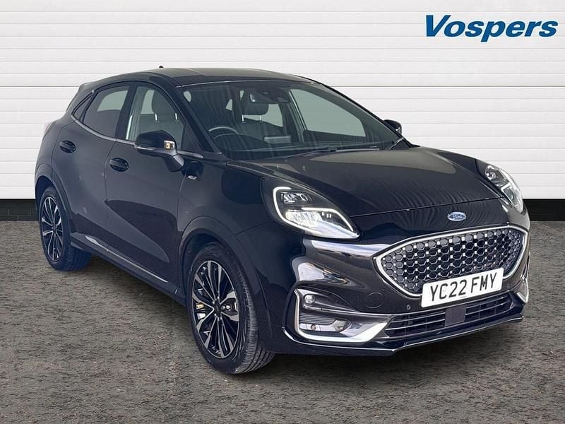 Black Used 2022 Ford Puma ST-Line SUV | £18,945 (Fair price) - Image 1/3