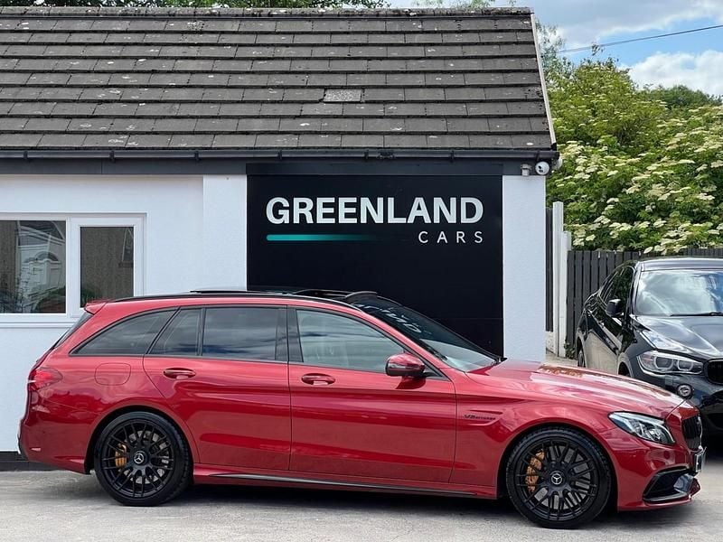 Red Used 2015 Mercedes C63S AMG Premium Estate | £26,994 (Fair price) - Image 1/4
