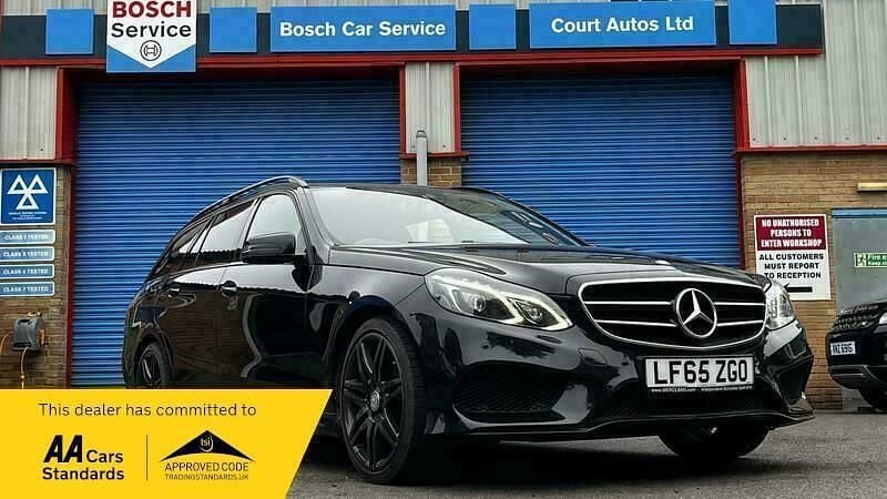 Black Used 2015 Mercedes E220 AMG Estate | £9,995 (Fair price) - Image 1/4