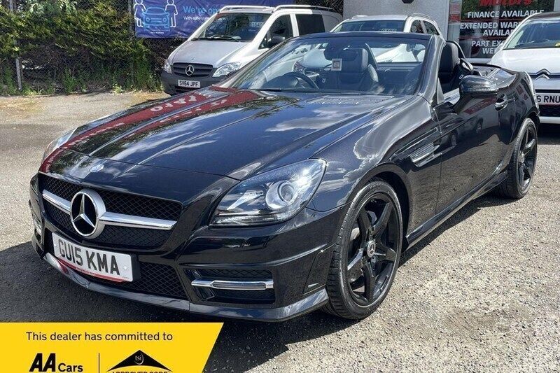 Black Used 2015 Mercedes SLK200 AMG Cabriolet | £10,995 (Good price) - Image 1/1