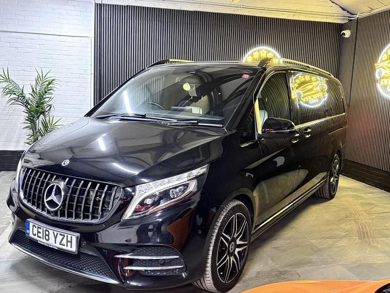 Used Mercedes V250 AMG line 2018 Black MPV
