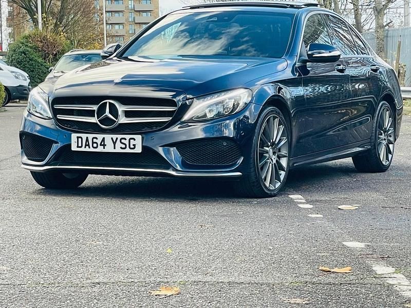 Used Mercedes C250 AMG Line Premium Plus 2014 Blue Sedan