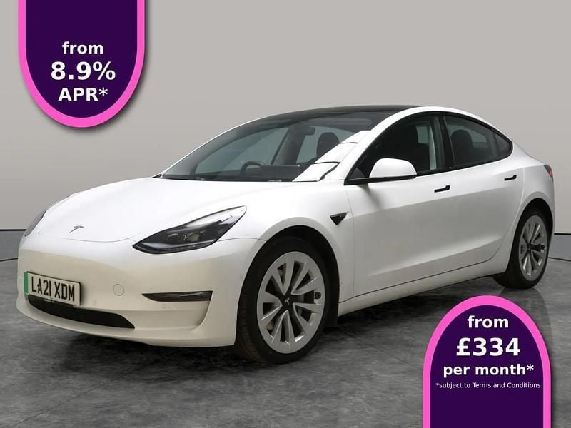 White Used 2021 Tesla Model 3 Long Range Sedan | £20,743 (Fair price) - Image 1/4