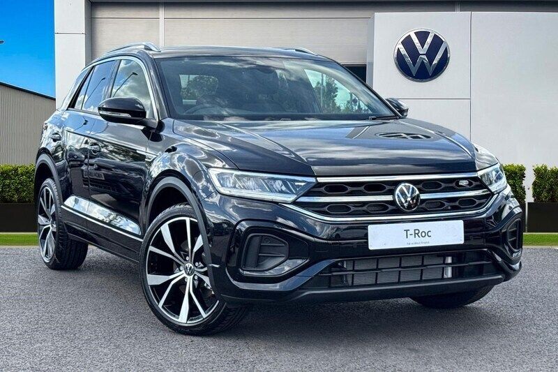 Black New 2025 VW T-Roc R-line SUV | £37,490 (Expensive) - Image 1/4