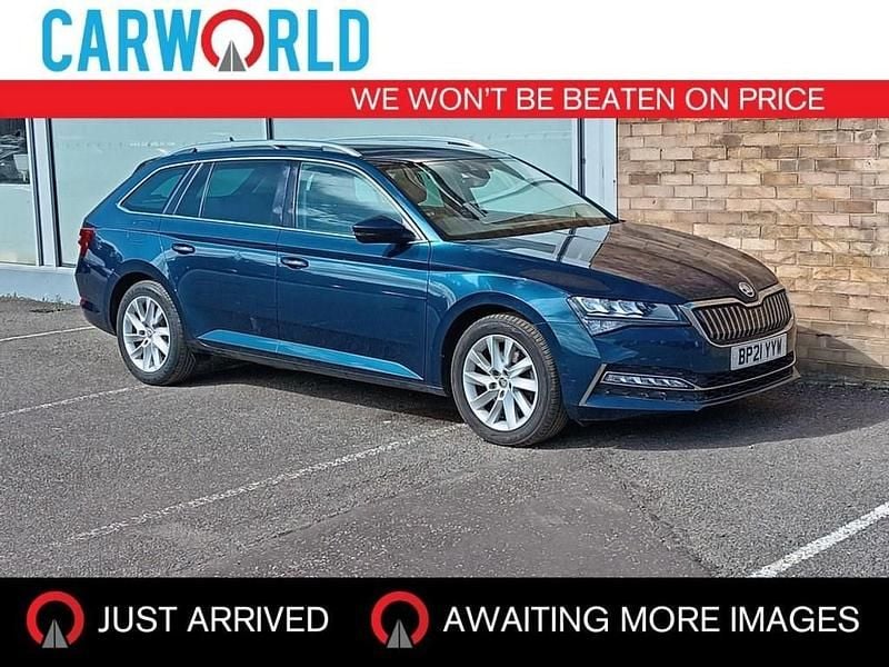 Blue Used 2021 Skoda Superb SE Technology Estate | £11,990 (Good price) - Image 1/3