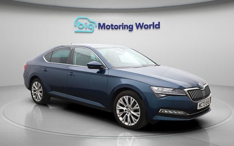 Used Skoda Superb SE L 150 HP (110 kW) 2023 Blue Hatchback