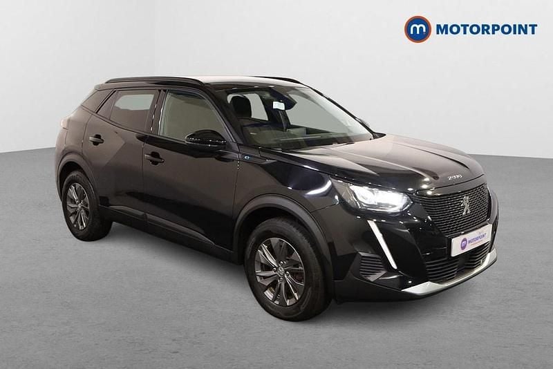 Black Used 2022 Peugeot e-2008 Active+ SUV | £13,499 (Good price) - Image 1/4