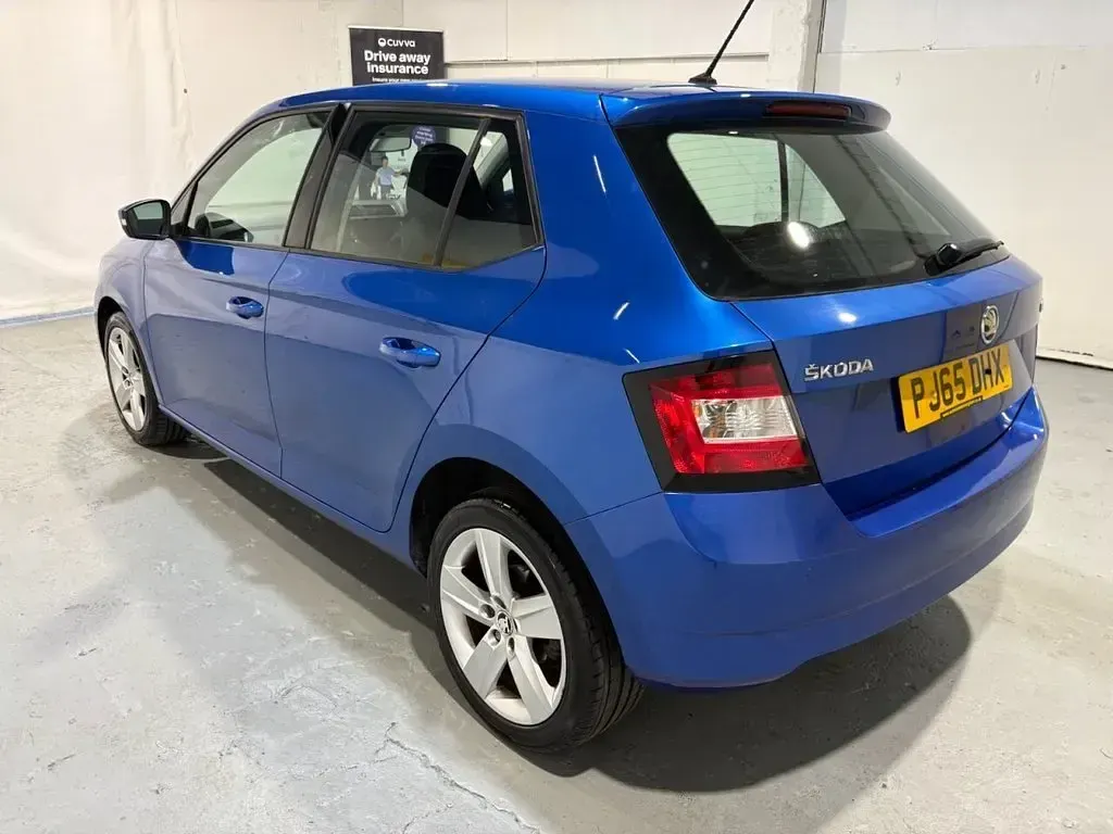 Used Skoda Fabia SE L 110 HP (80 kW) 2015 Blue Hatchback