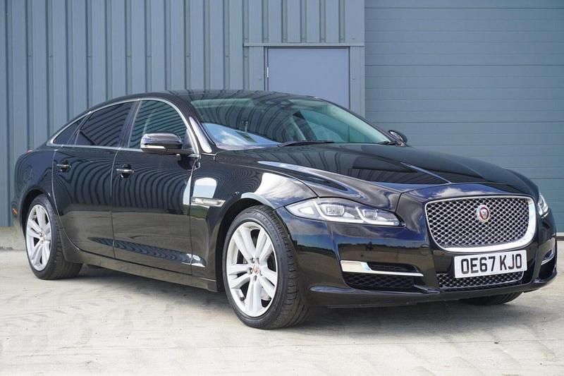 Black Used 2017 Jaguar XJ Premium Luxury Sedan | £18,995 (Fair price) - Image 1/4