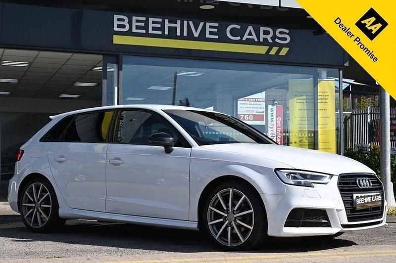 Used Audi A3 Sportback Black Edition 150 HP (110 kW) 2018 White Hatchback