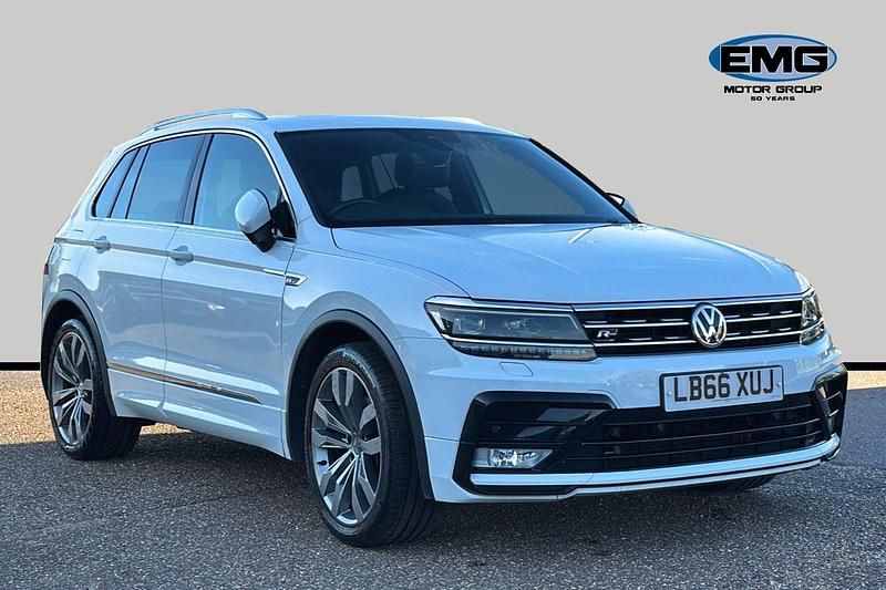 White Used 2017 VW Tiguan R-line SUV | £15,495 (Fair price) - Image 1/3