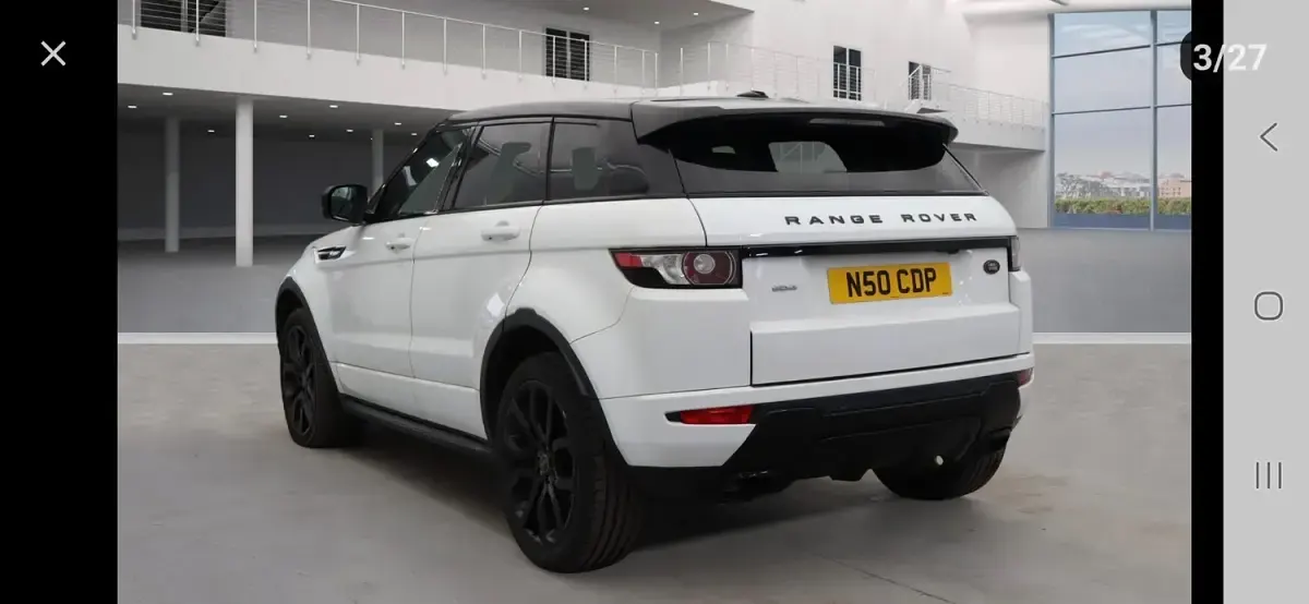 Used Land Rover Range Rover evoque Dynamic 2013 White SUV