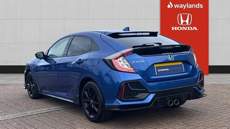 Used Honda Civic Sport 2019 Blue Hatchback