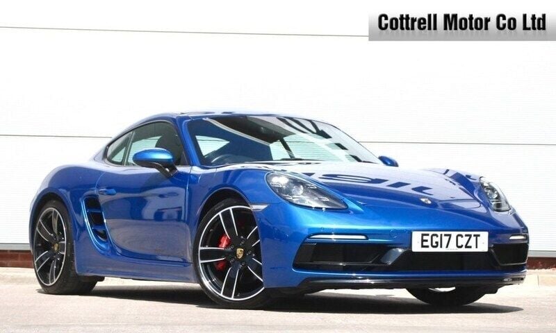 Blue Used 2017 Porsche 718 Cayman Coupe | £44,675 (Fair price) - Image 1/3