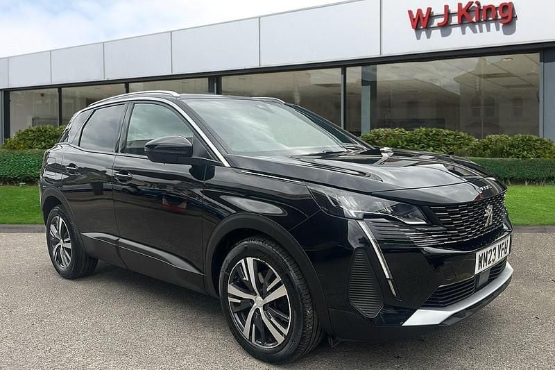 Black Used 2023 Peugeot 3008 Active+ SUV | £20,295 (Fair price) - Image 1/3