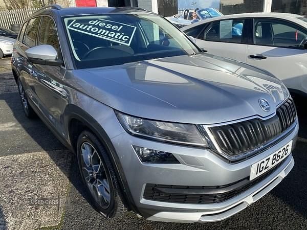 Grey Used 2018 Skoda Kodiaq Scout 4x4 SUV | £15,400 (Fair price) - Image 1/4