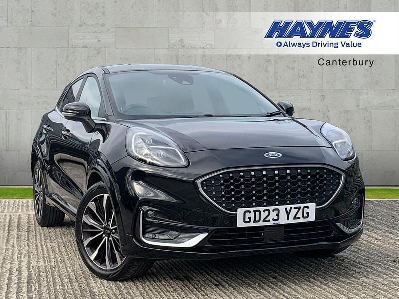 Black Used 2023 Ford Puma Gen-E ST-Line Hatchback | £19,999 (Fair price) - Image 1/4