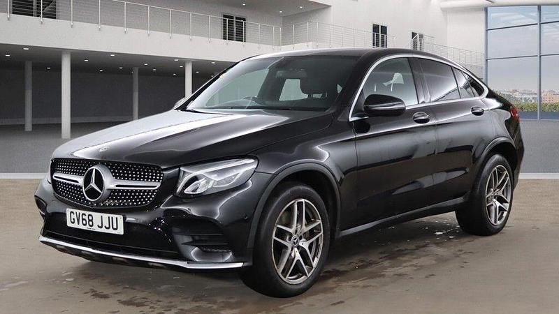 Used Mercedes GLC220 AMG line 2018 Black Coupe