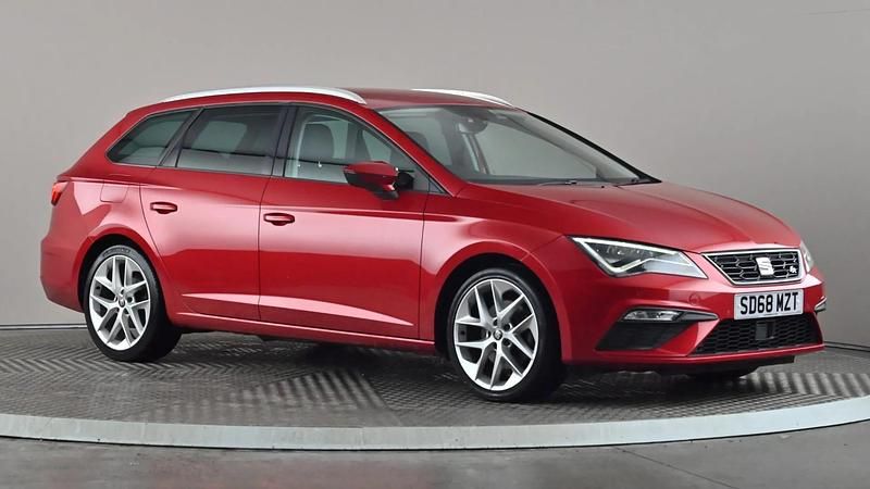 Red Used 2018 Seat Leon FR Sport Estate | £13,998 (Fair price) - Image 1/3