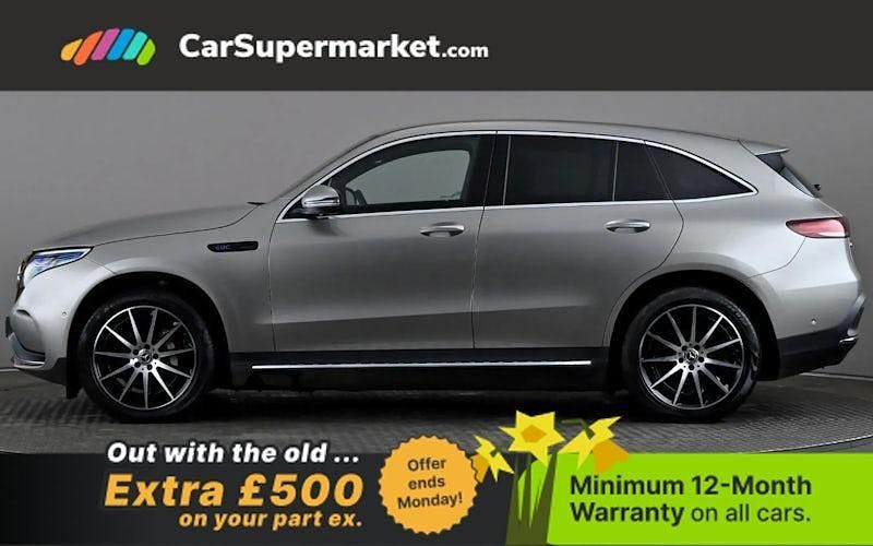 Used Mercedes EQC400 AMG line 300 kW (408 HP) 2022 Silver SUV