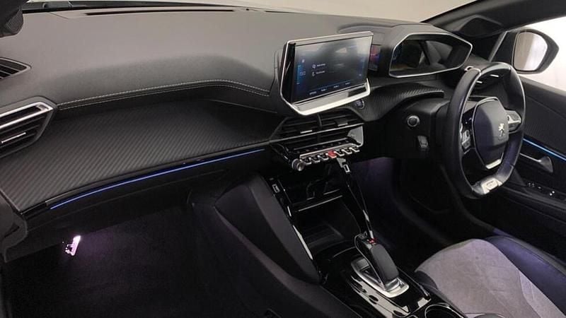 Grey Used 2021 Peugeot e-208 GT Hatchback | £11,490 (Fair price) - Image 1/4