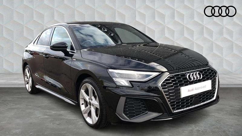 Black Used 2023 Audi A3 S-Line Sedan | £19,500 (Good price) - Image 1/4