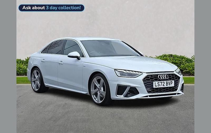 Used Audi A4 S-Line 150 HP (110 kW) 2022 White Sedan