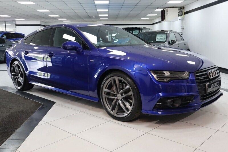 Blue Used 2017 Audi A7 Sportback Black Edition Hatchback | £22,449 (Fair price) - Image 1/4