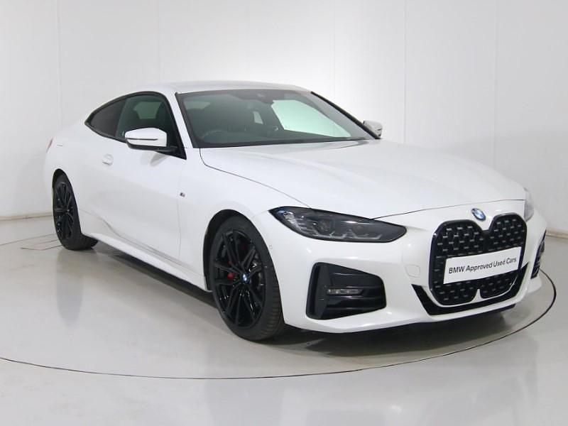 White Used 2023 BMW 420 M Sport Coupe | £31,449 (Super price) - Image 1/4