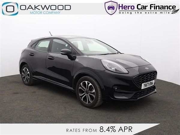 Black Used 2022 Ford Puma ST-Line SUV | £19,478 (Expensive) - Image 1/1