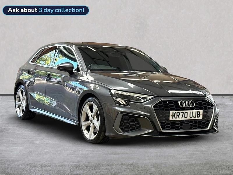 Grey Used 2020 Audi A3 S-Line Hatchback | £20,493 (Fair price) - Image 1/4