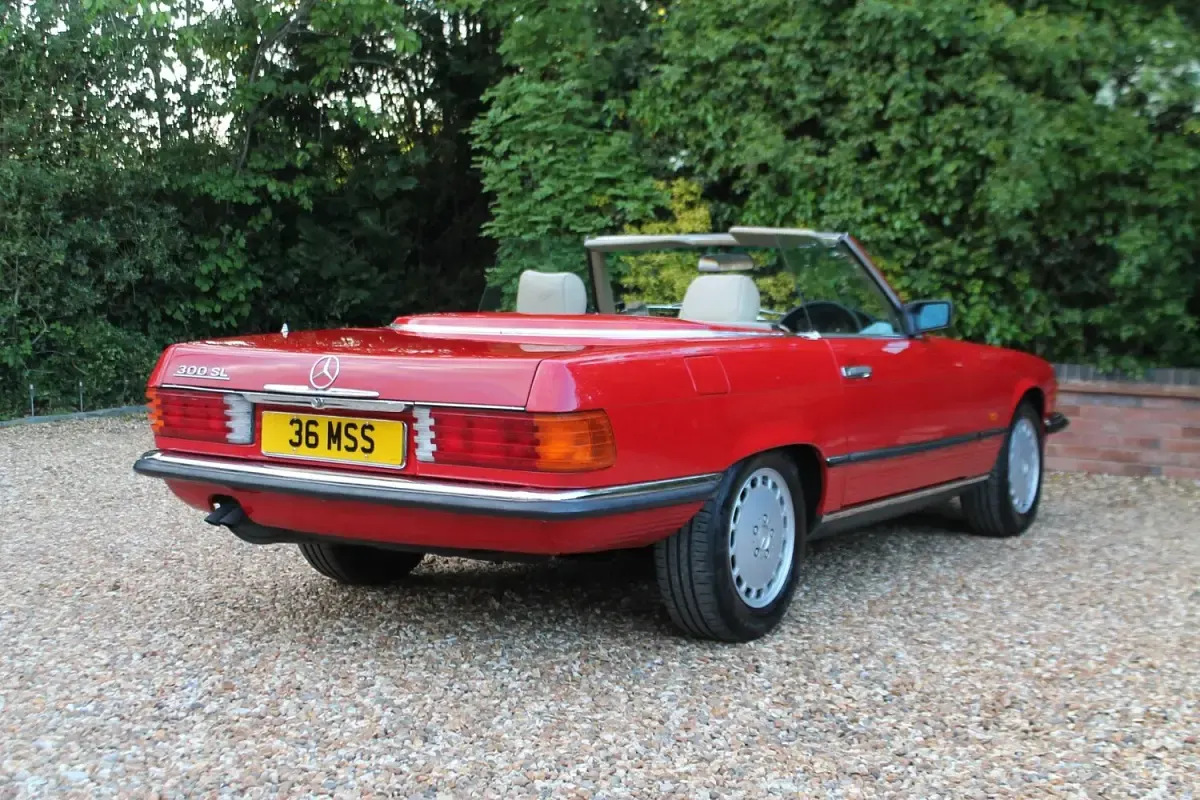 Used Mercedes SL300 1989 Red Cabriolet